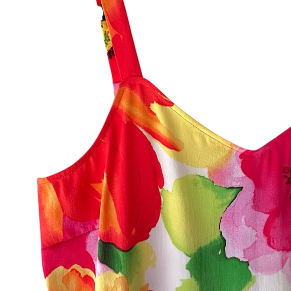 CHICO’S | NWOT MULTICOLOR FLORAL SILK CAMI TOP | SIZE: 0 - Picture 3 of 8